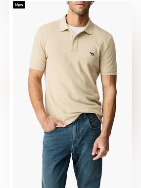 Rodd & Gunn Slim Fit Pique Sports Polo Shirt in Mocha , Large